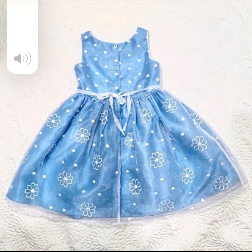 Youngland Blue Dressy Dress Size 6 - Picture 7 of 7